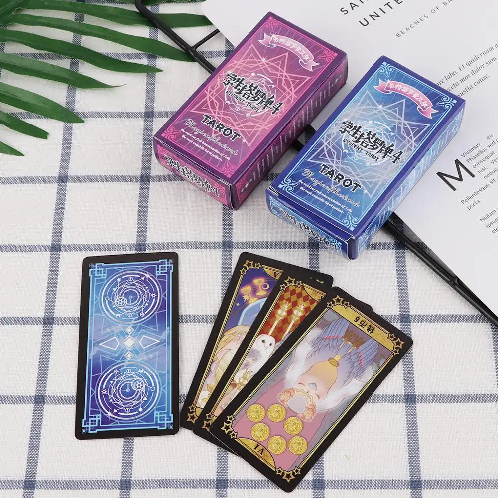 Student Tarot Cards With Colorful Box Mysterious Divination Astrology Board  Game - Board Game - AliExpress