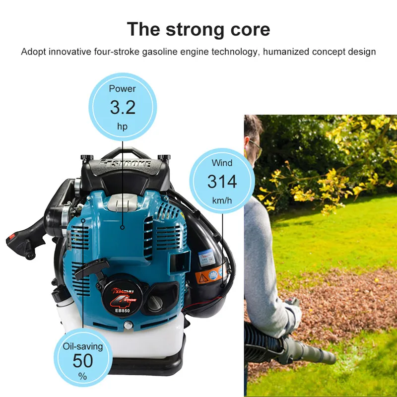 

Professional 75CC Snow Blower Blowing Dust Leaves Stone Forest Fire Control Machine Knapsack Outdoor Garden Petrol Leaf Blower