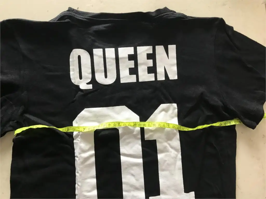 couple women t shirts 19 summer new printed queen king letter O neck short sleeve cotton blend thin lovers t-shirt MV001 3 fashion women lovers t-shirt short sleeve ,suitable for lovers