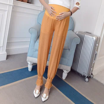 

Pregnant women's pants summer thin section wearing pregnant women pants trousers harem pants bloomers wide leg pants