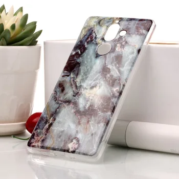 

50pcs/lot New Raninbow color Marble Grain Protector Phone Back Cover Case For Nokia7 Plus For Nokia 7 Plus