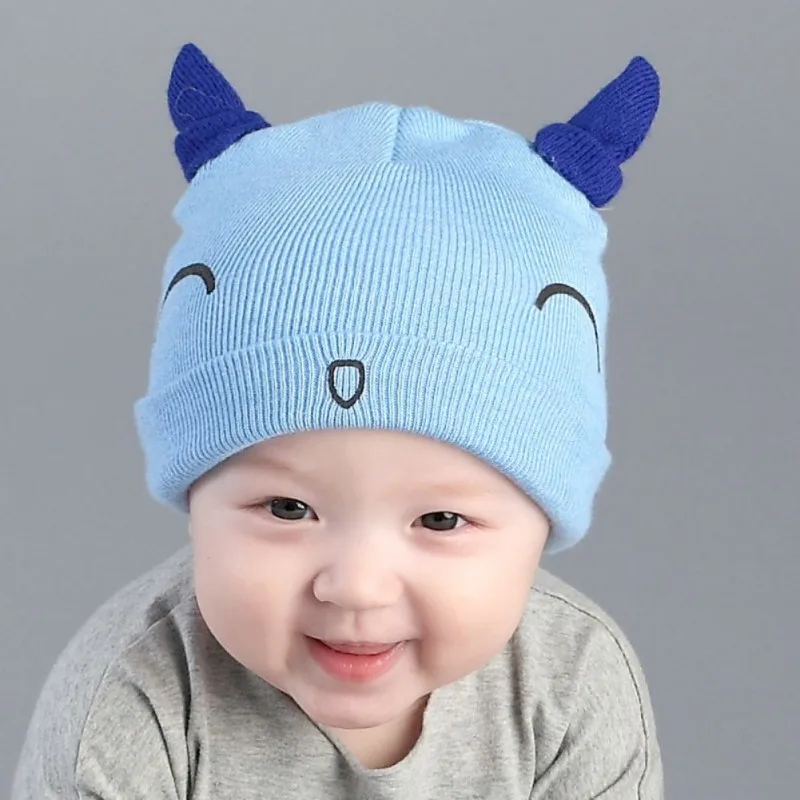 

New Multicolor Cartoon Baby Hat Toddlers Cotton Comfort Sleep Cap Headwear Cute Hats for Girls Boys