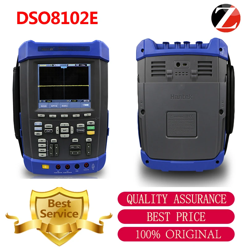 Hantek dso8102e Ручной осциллограф 2 Каналы 100 мГц пропускной способности цифровой