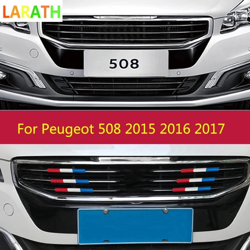 Для Peugeot 508 5008 2017 2019 3 вида цветов декоративные планки из АБС пластика украшены