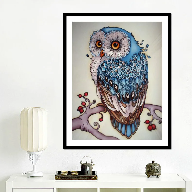 

DIY Owl Diamond painting Owl Animal Full Diamond Embroidery Diamond Painting Cross Stitch Diamond Mosaic ,Crafts,Christmas,Gift
