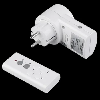 

Wireless Remote Control Socket House Power Outlet Light Switch Socket Remote EU Connector Plug BH9938-1