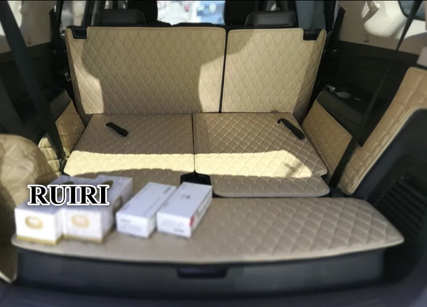 

High quality mats! Special car trunk mats for Isuzu Mu-x 7 seats 2019-2013 waterproof cargo liner mat boot carpets for MUX 2018