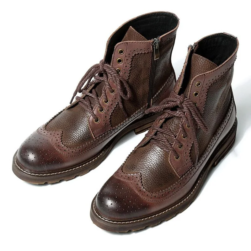 casual wingtip boots