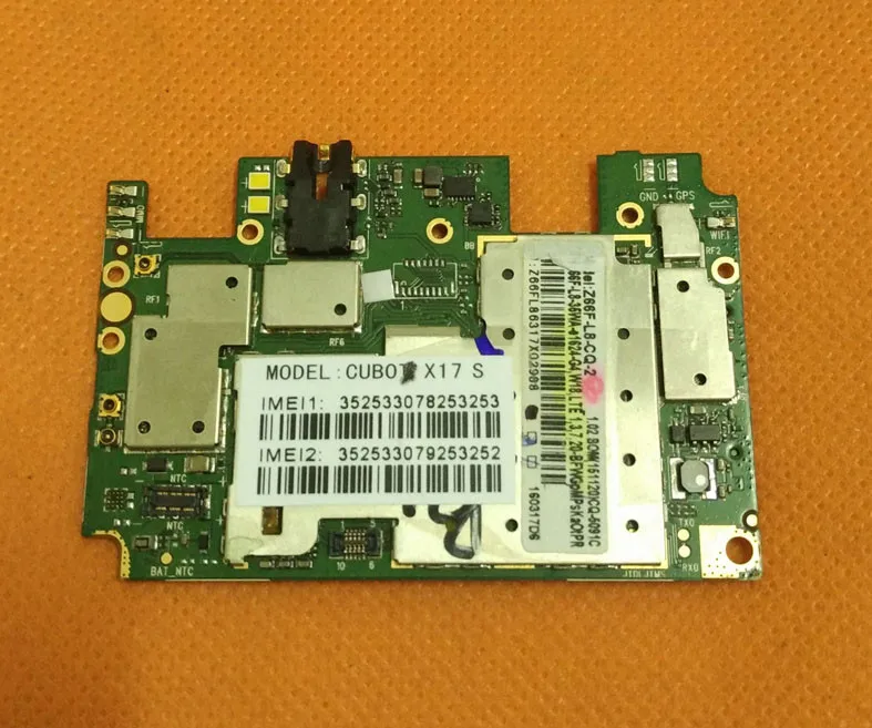 Оригинальная материнская плата 3g ram+ 16G rom материнская плата для Cubot X17S MTK6735 четырехъядерный 5," FHD 1920*1080