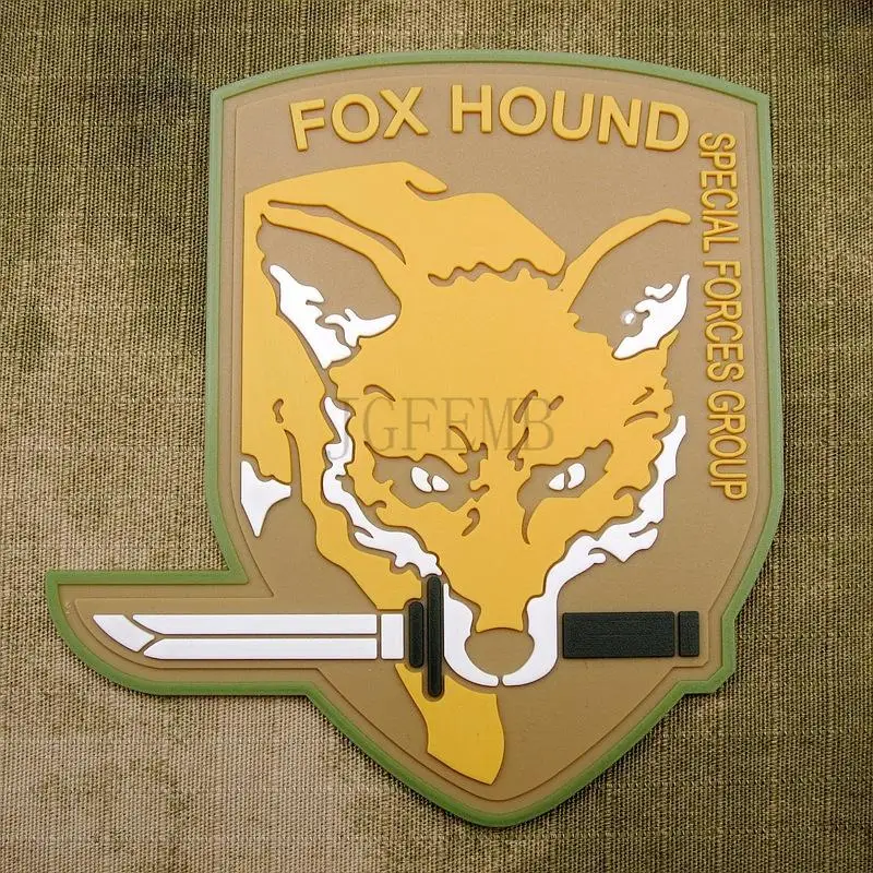 FOXHOUNDSpecial Force Group 3D PVC patch yellow with velcro