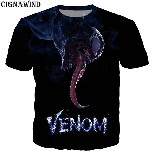 Fashion cool t shirt men/women marvel movie venom 3D printed t-shirts Short sleeve Harajuku style tshirt streetwear tops 1