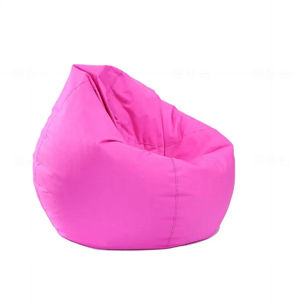 Adeeing водонепроницаемый чучело хранения животных/игрушка Bean мешок сплошной цвет Оксфорд крышка стула Beanbag(наполнение не входит в комплект - Цвет: rose Red