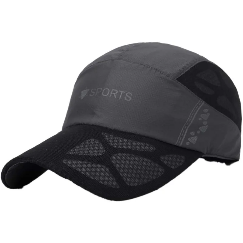 

outdoor sports, quick-drying mesh, versatile riding letters, duck tongue, visor, summer running Men's and women's