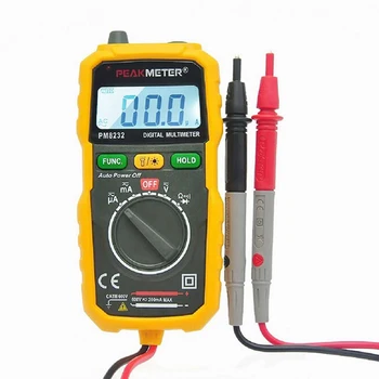 

HHTL-PEAKMETER PM8232 Mini Auto Ranging Digital Multimeter w/ NCV Tester