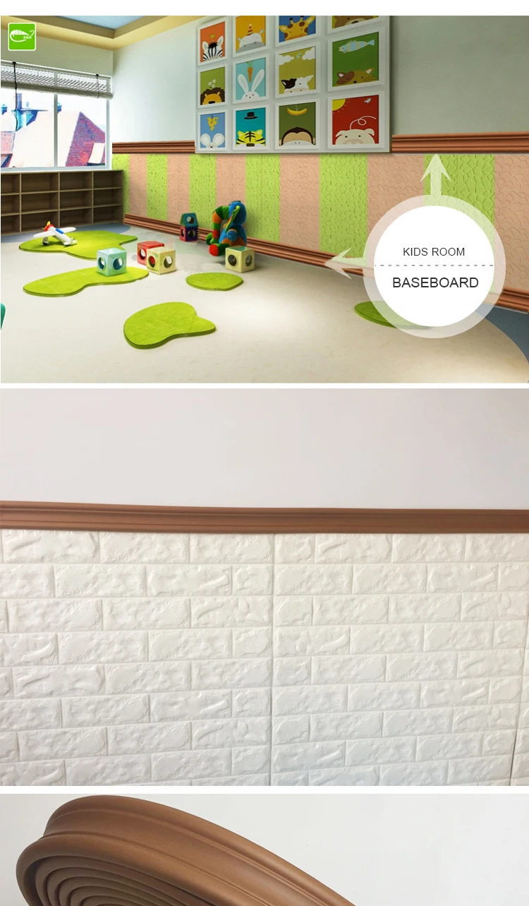 6,5 см* 2м стикер 3D пены наклейки на стену Съемный Wall Art Наклейки самоклеящиеся обои для детских комнат фоторамка Водонепроницаемый наклейки