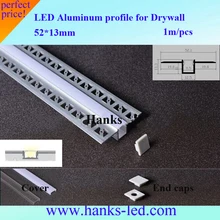 Большой зазор 10 шт. 1 м светодиодный встраиваемый алюминиевый канал для плитки