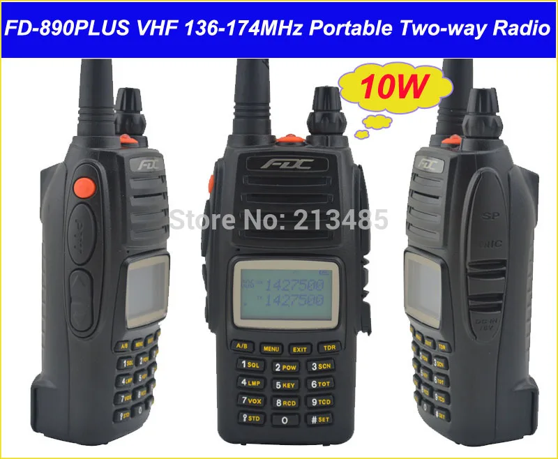Fdc Fd-Più 10 Watt Vhf 136-174 Mhz Ricetrasmettitore Professionale Fm Walkie Talkie 10 W 10 Km