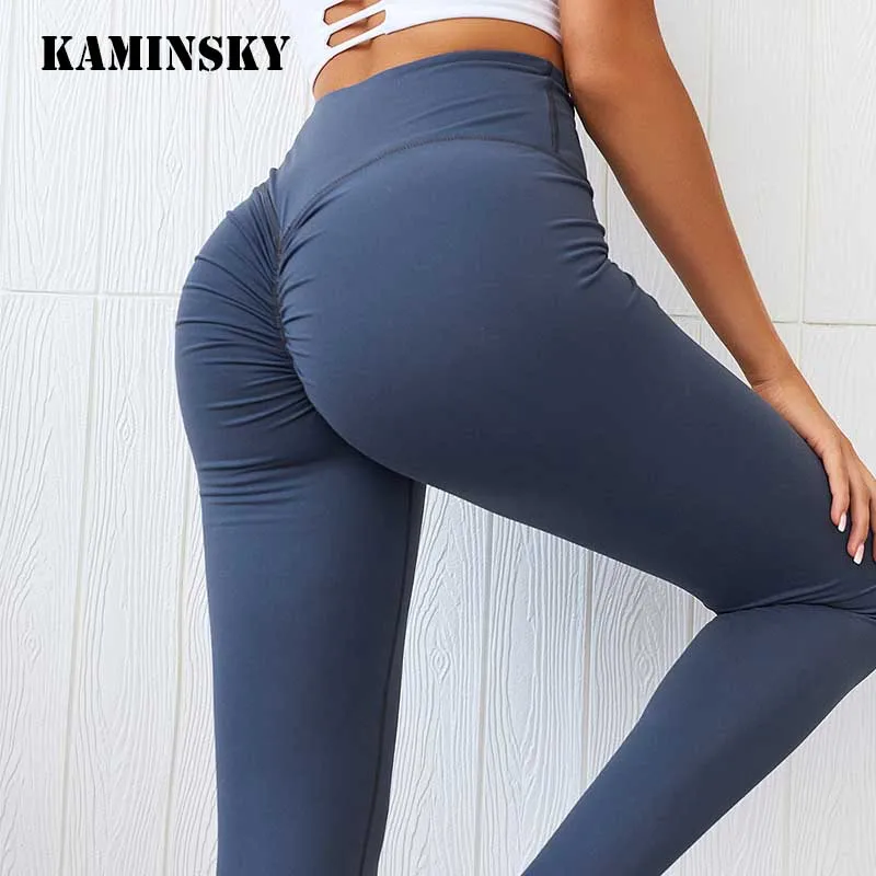 

Kaminsky Summer Sports Leggings Fitness Sexy Sportwear Solid Push Up Leggings High Wist Leggins Mujer Patchwork Leggings