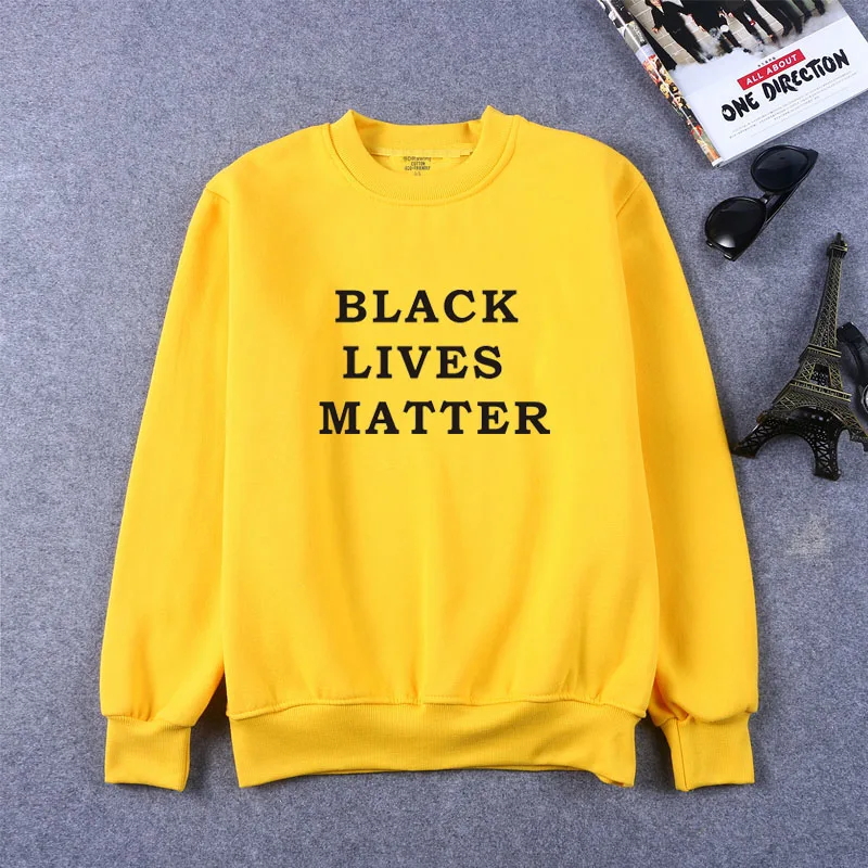 

BLACK LIVES MATTER Print Women Sweatshirts Casual Hoodies For Lady Girl Funny Hipster Jumper Drop Ship