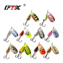 FTK 3#-5# Related as Mepps Spinner Bait Spoon Lures Fishing Spoon Onerous Bait With Mustad Treble Hooks For Carp Lure Fishing