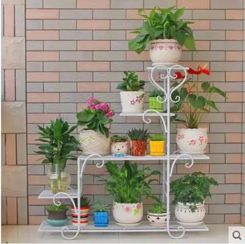 

Iron arts multi-storey balcony flower shelf