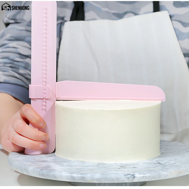 Скребок для торта гладкие регулируемые шпатели для мастики для края торта Гладкий крем украшения DIY формы для выпечки Посуда кухонный инструмент, для торта