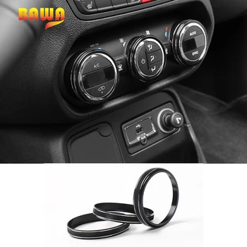 

BAWA Interior Mouldings for Jeep Renegade 2016-2017 Air Conditioning Button Cover Accessories for Jeep Renegade Sticker