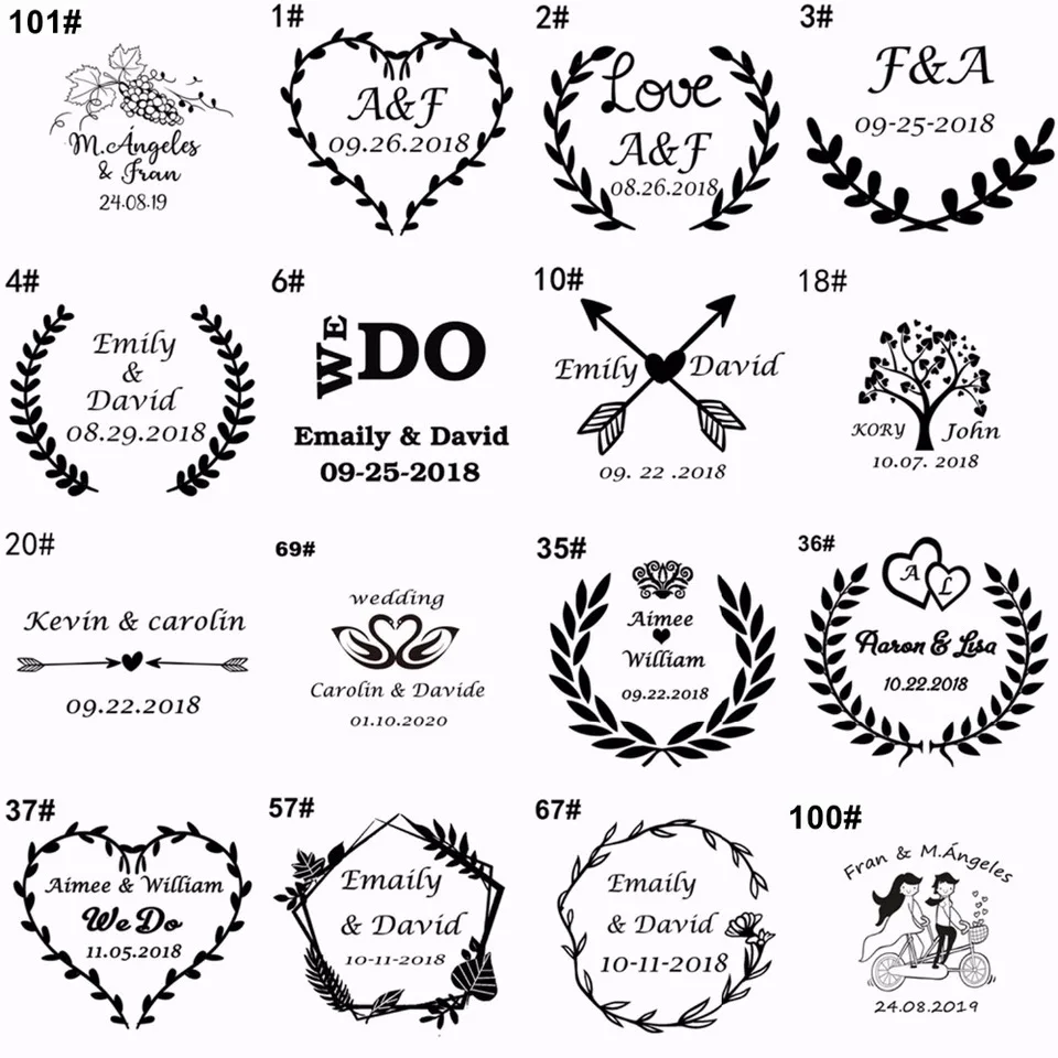  Personalized name date Custom Heart bicycle Stamping Sealing Wax Beads Wax Seal Stamps for Envelope - 32990042242