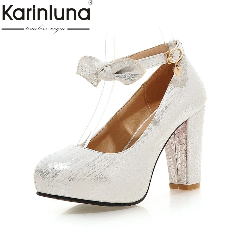 

Karinluna New Large Size 33-43 Spring High Heels Princess Style Women Shoes Woman Pumps Date Wedding Shoes