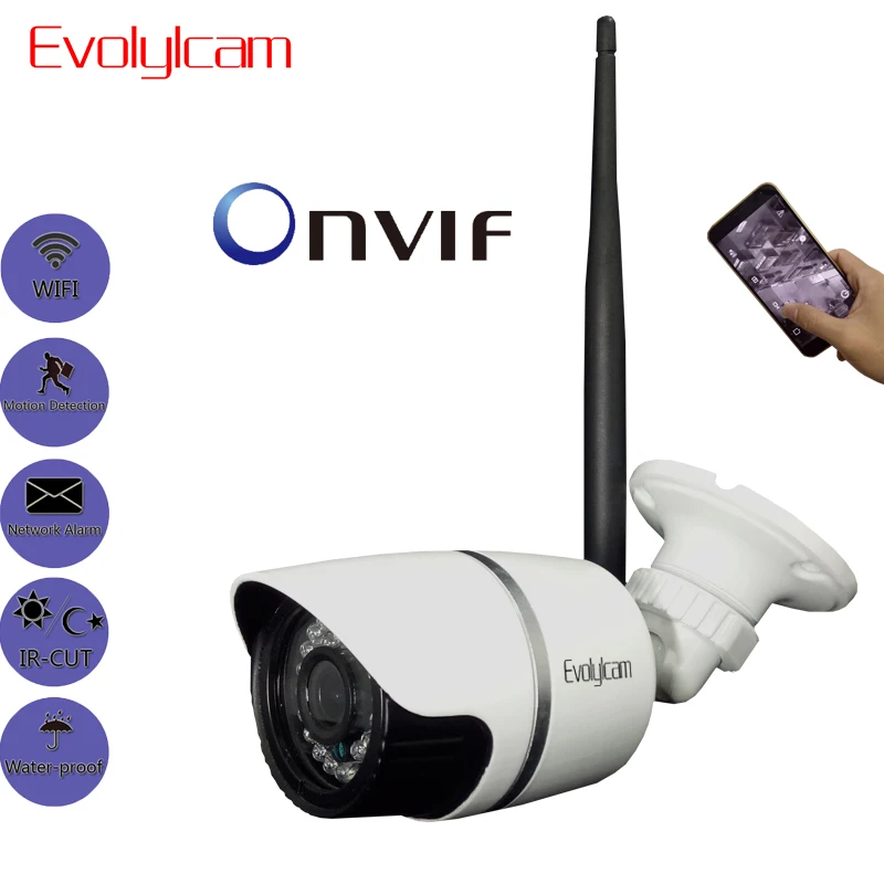 

Wireless 720P 960P 1080P IP Camera Wifi Network Alarm Onvif P2P Network Security Night Vision Bullet CCTV Camera Surveillance