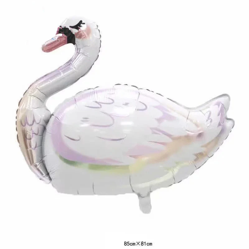 

1pcs Big white swan balloon happy Birthday Party Decorations kids toys baby shower girl animals air globos cumpleanos infantiles