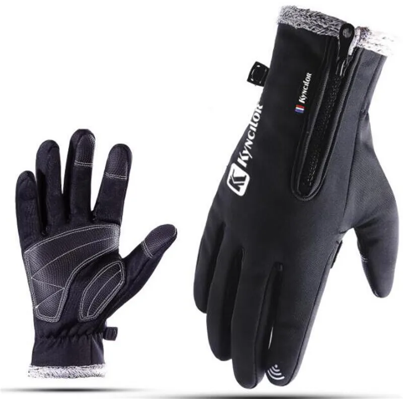 

Motorcycle Gloves Winter Warm Fleece Lined Gloves Touch Screen Biker Motorbike Gloves Windproof Protective Moto Gloves