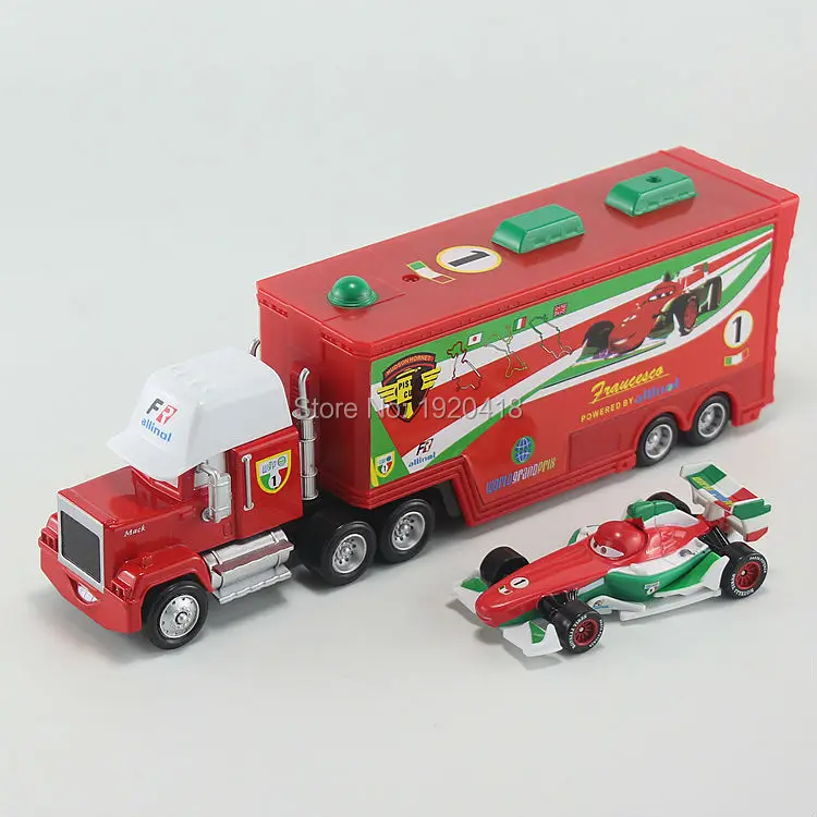 Lowest Price Pixar Cars Francesco Bernoulli & Mack Truck Diecast Toy Car For Children 1:55 Loose Brand New In Stock & Free Shipping Lowest Price Pixar Cars Francesco Bernoulli & Mack Truck Diecast Toy Car For Children 1:55 Loose Brand New In Stock & Free Shipping