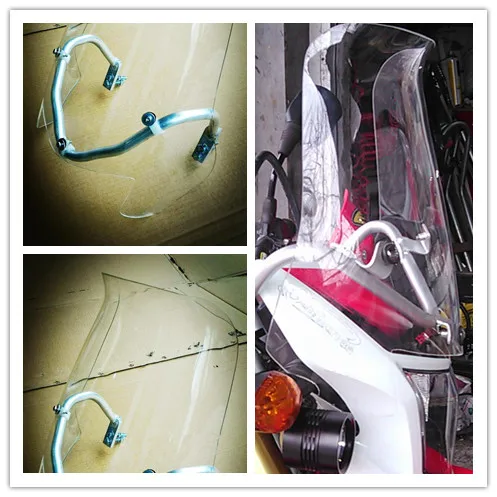 

Motorcycle ABS Plastic Front Windshield + Side WindScreen Deflectors for HONDA CRF250L CRF 250L