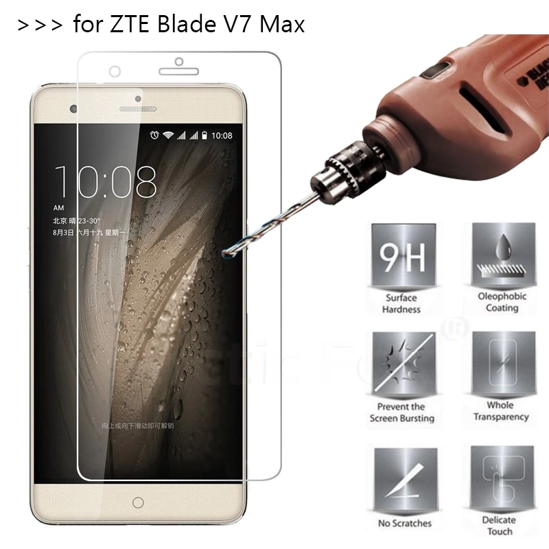 10 шт./лот премиум закаленное Стекло Экран протектор для zte лезвие V7 Max приложения