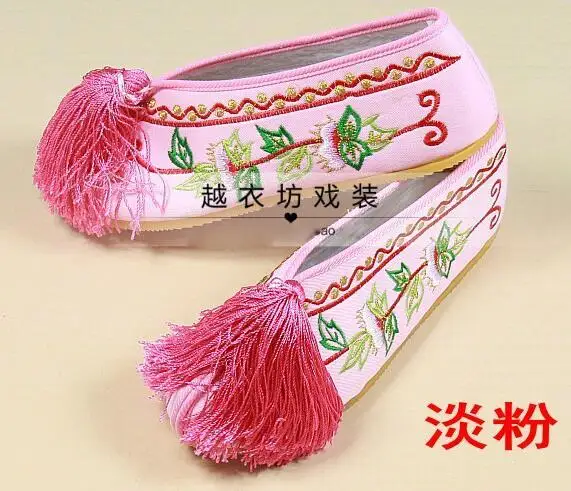 Новое поступление, Старый Пекин, женская обувь, китайская обувь на плоской подошве с цветочной вышивкой, удобная мягкая парусиновая обувь, большой размер 41 - Цвет: Розовый