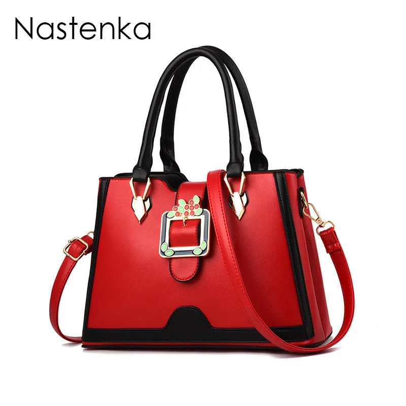 

Nastenka Luxury Women Bag Handbags Leather Designer Bags Famous Brand Women Bags 2018 Lady Elegant Shoulder Bag Tote Crossbody