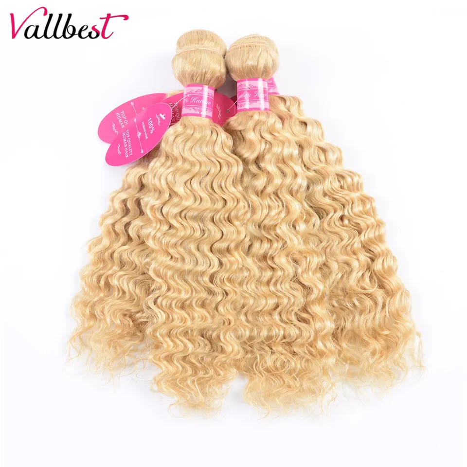 Vallbest Brazilian Deep Wave 613 Bundles With Frontal 100% Human Hair Blonde 4 Bundles With Lace Frontal Remy Hair Extension Vallbest Brazilian Deep Wave 613 Bundles With Frontal 100% Human Hair Blonde 4 Bundles With Lace Frontal Remy Hair Extension