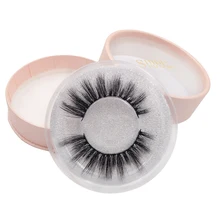 Розовая коробка норки ресницы 3D норки ресницы толстый ручной Полный Газа Lashes жестокости норки ресницы расширение накладные ресницы