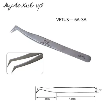 

1pcs Original SA vetus 6a-sa tweezers stainless steel Anti-static superhard High Precision Tweezers for Eyelash Extensions Tools