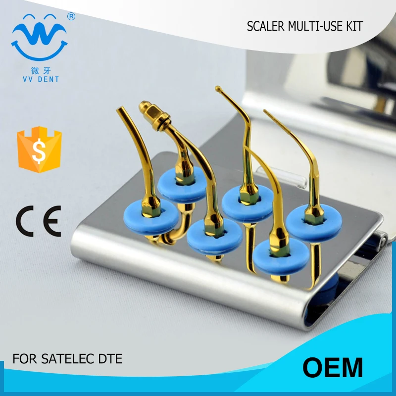 

2 PCS SMUKG Scaler Multi-use Kit FOR SATELC,DTE,GNATUS, MICODONT SEL WITH SERILIZER BOX FIT autoclavable universal wrench