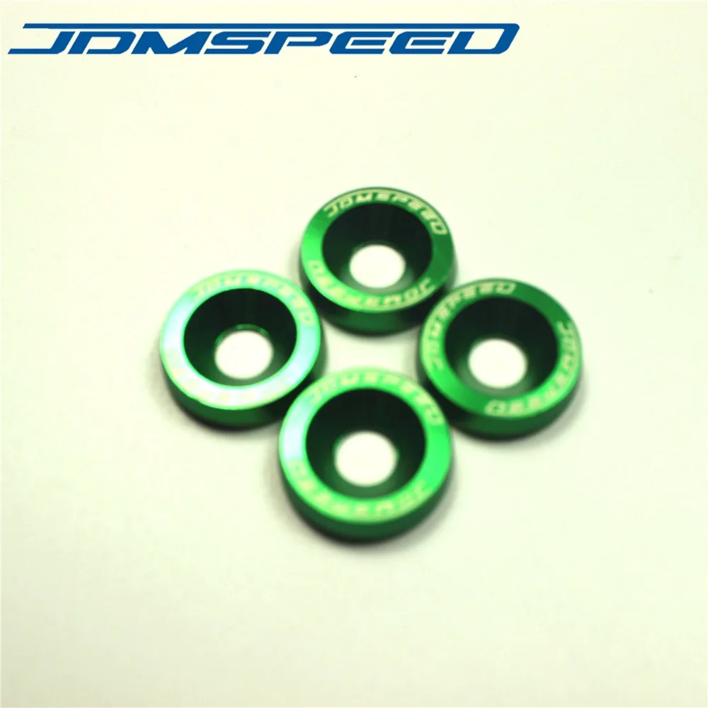 Алюминиевые зеленые шайбы для JDMSPEED Honda Civic Integra RSX EK 10 шт.|fender washers|aluminum fender washersaluminium