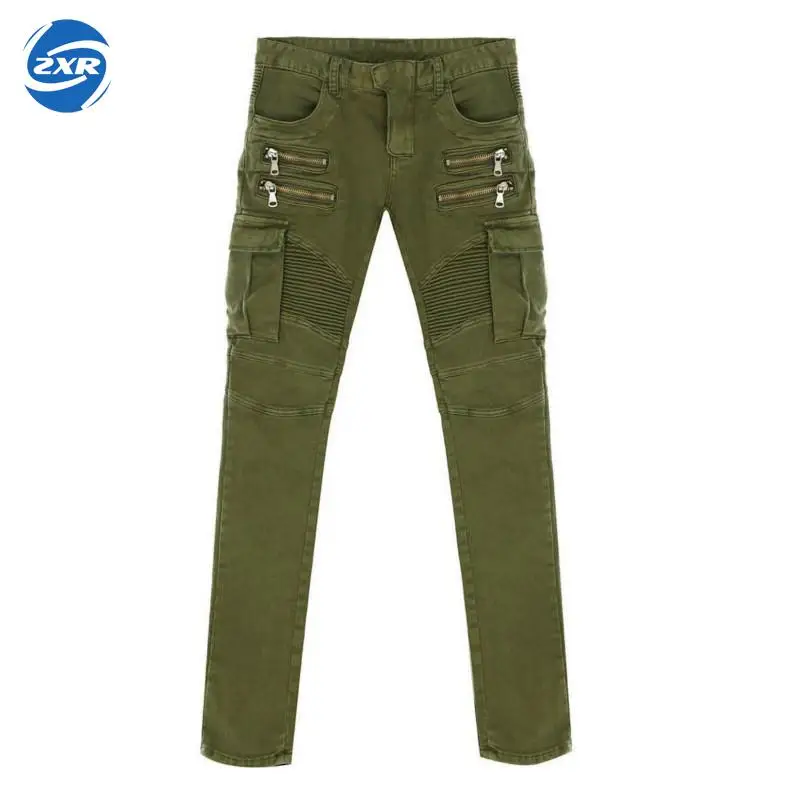 

New Zuoxiangru Pencil Hiking Pants Military Skinny Mid Full Length Midweight Flat Broadcloth Zipper Fly Pockets Tactical Pants