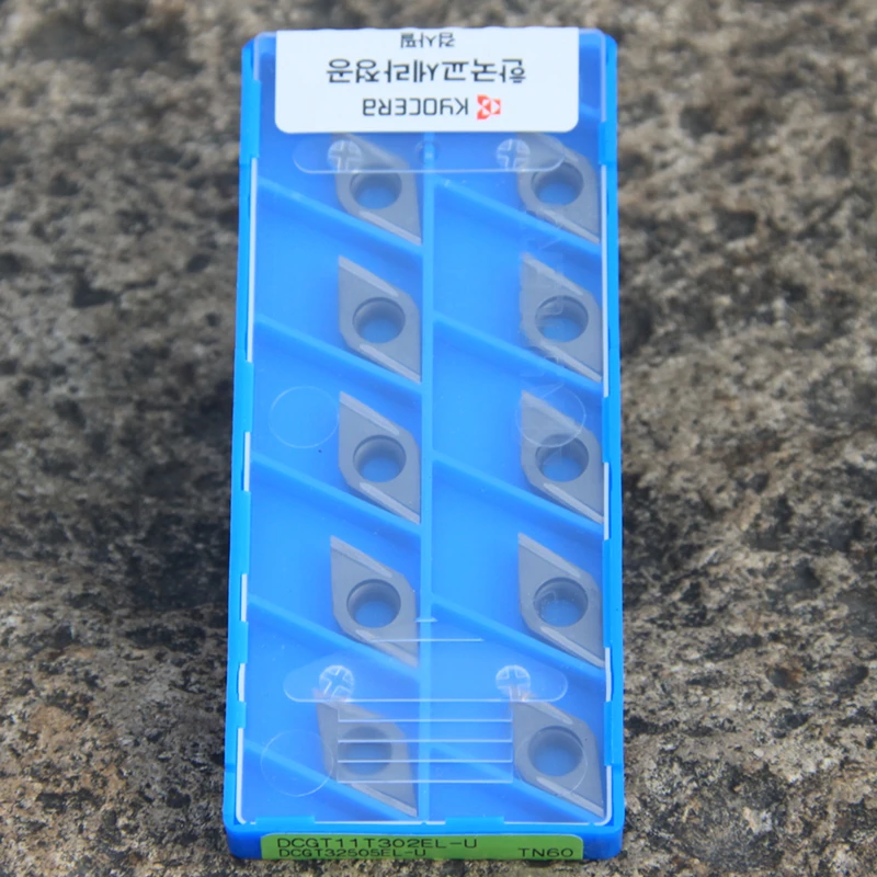 

10pcs DCGT11T302EL DCGT11T302ER U TN60 Kyocera carbide inserts of cnc lathe turning tools high quality