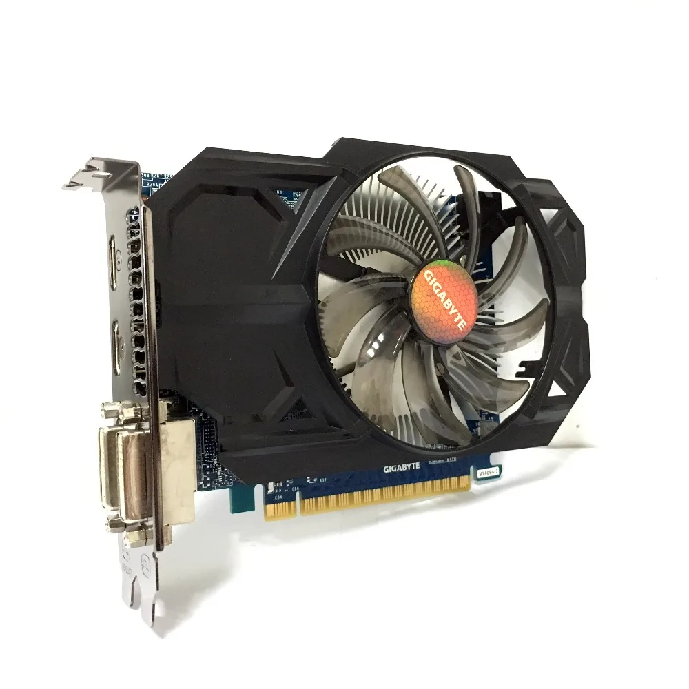 Б/у видеокарты Gigabyte GTX750TI GTX 750TI 2GB D5 DDR5 128 Bit для настольных ПК, компьютерные видеокарты