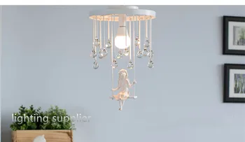 

New Modern Pendant Lamp Art Deco Swing Angel Girl LED Pendant Light / Lighting Fixture Lusters black white color for sale