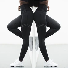 High Stretchy Gym Tights Energy Seamless Tummy Control Yoga Pants High Waist Sport Leggings Stitching Running