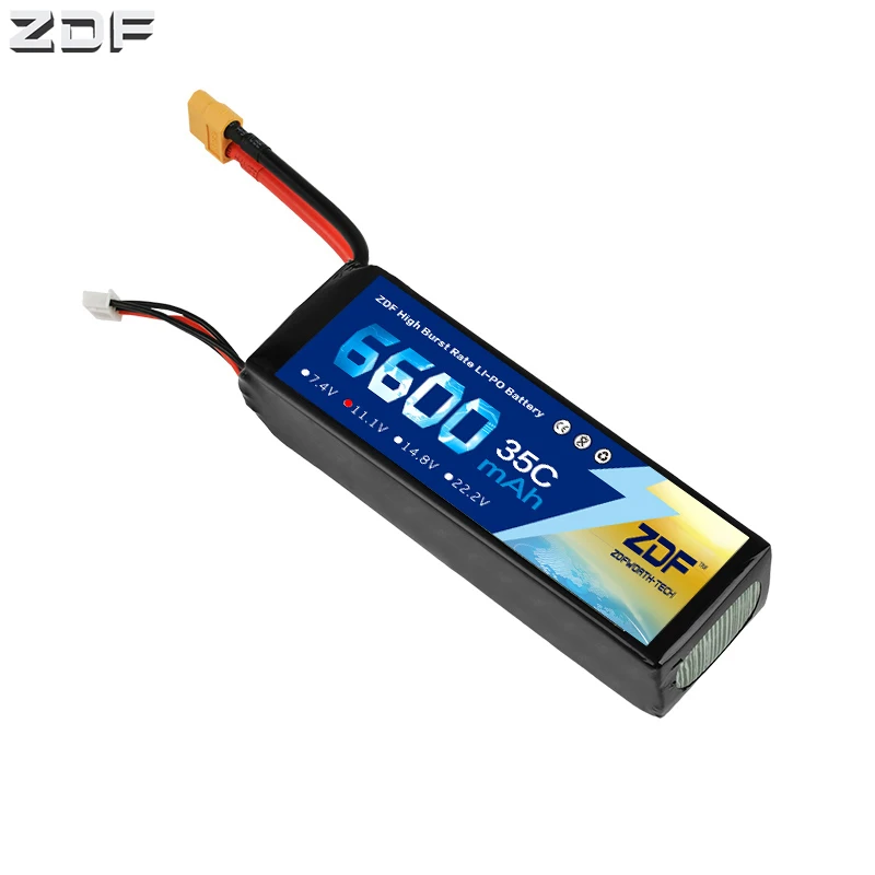 ZDF Power 11 1 V 3S 6600mAh 35C MAX 70C 1/10 RC Car Lipo Bateria для мультикоптера квадрокоптера гоночной
