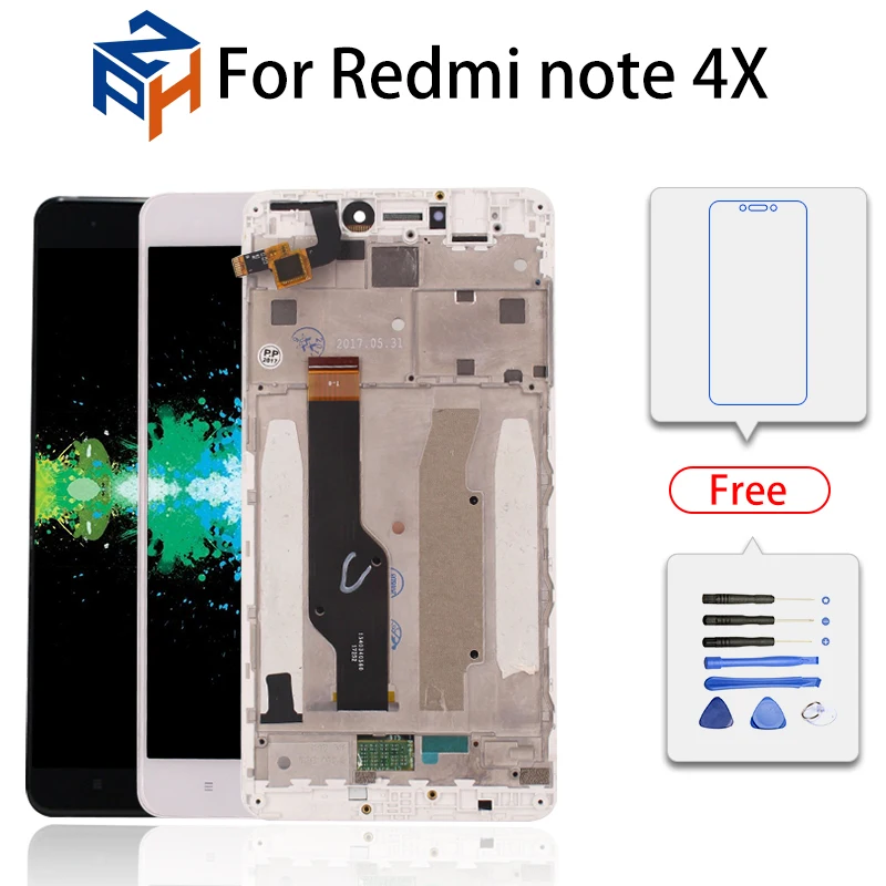 Только для Snapdragon 625 оригинальный ЖК-дисплей + рамка Xiaomi Redmi Note 4X Экран дисплея 4