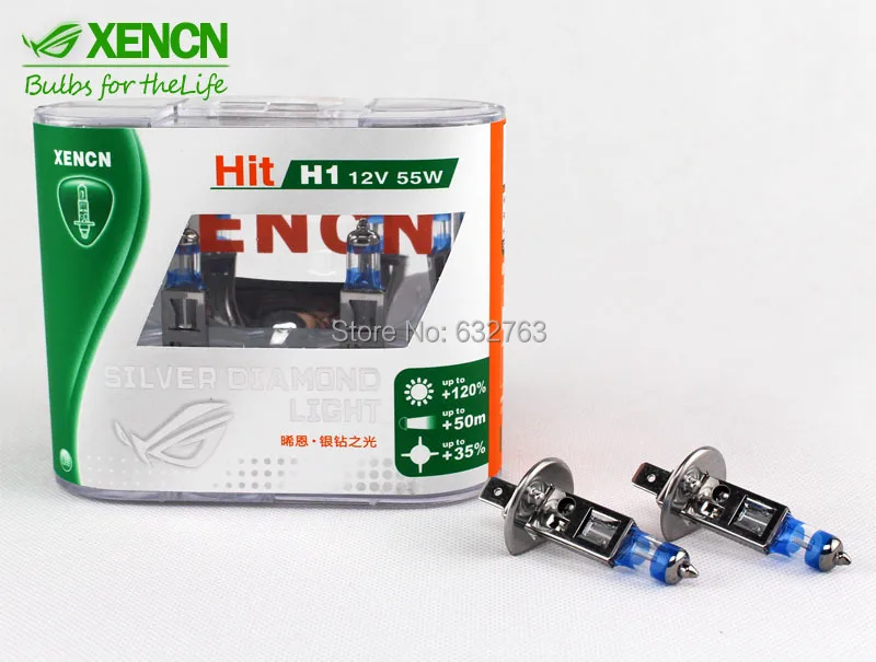 

New XENCN H1 4300K 12V 55W Silver Cap Xenon White Bright Original Line Brand Car Halogen Head Light Stylish Look Fog Lamp
